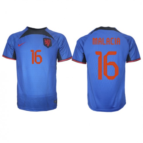 Netherlands Tyrell Malacia #16 Replica Away Stadium Shirt World Cup 2022 Short Sleeve